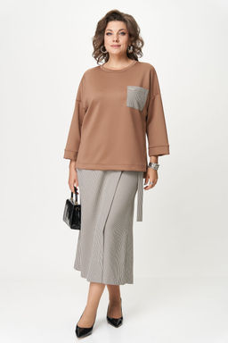 Костюм Michel Chic 1362/2 коричневый, клетка