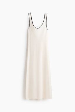 Vestido lencero en mezcla de lino