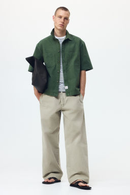 Pantal?n en lona de algod?n Loose Fit - H&m фото 4