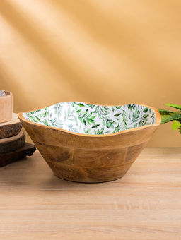 Салатник «Оливковая ветвь», 29×29×11 см, дерево манго