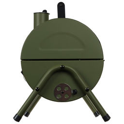 Гриль-коптильня Maclay, с температурным датчиком, цвет зелёный  фото 5