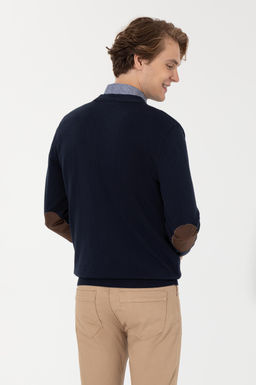 Мужской темно-синий базовый трикотажный кардиган Неожиданная скидка в корзине - U.s. polo assn фото 11