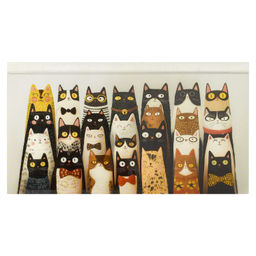 Еженедельник недатированный арт. 71568 ВЕСЕЛЫЕ КОТЫ / 171х93 мм, 64 л., твёрдый переплёт 7БЦ, полноц