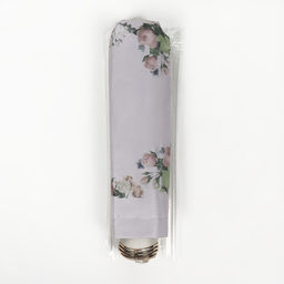 Зонт механический «Нежность», эпонж, 4 сложения, 8 спиц, R=48/55 см, D=96 см, МИКС