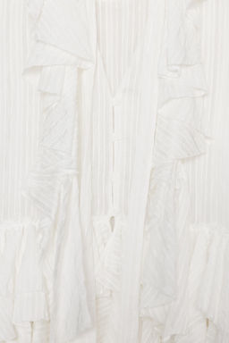 CAMISA VOLANTES ZW COLLECTION / Blanco - Zara фото 6