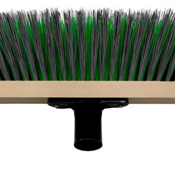 Щетка для пола деревянная 28х5х1,8см, щетина 7см, 6-рядн., с наклонной втулкой с еврорезьбой