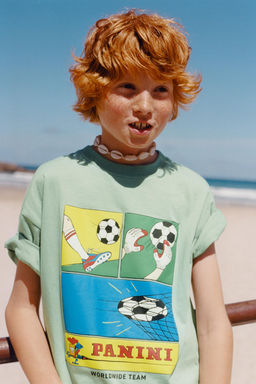 CAMISETA ESTAMPADO PANINI  / Verde