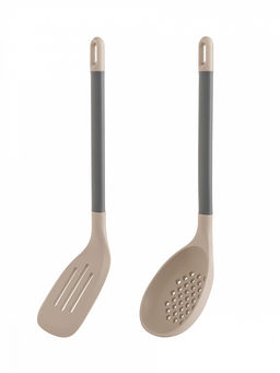 Набор кухонных принадлежностей из 2 шт. бежевый силикон, нейлон, ПП