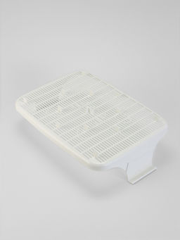 Туалет с сеткой, 44×33×11.5 см, бежевый, белый