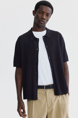 Camisa en punto de canal? Regular Fit - H&m фото 4