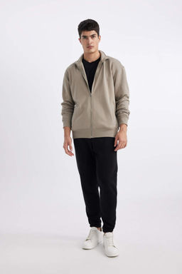 Толстовка Comfort Fit с воротником-стойкой на молнии - Defacto фото 2