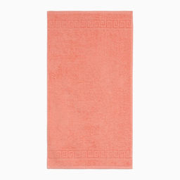 Полотенце махровое с бордюром 50х90 см, персиковый, хлопок 100%, 430г/м2