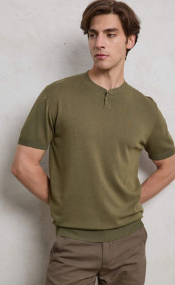 Футболка-поло P411-1559 khaki