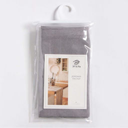 Дорожка Этель ECO, цвет серый, 40х130 +/-6 см, 70% хл, 30% лён, 190 г/м2  фото 6