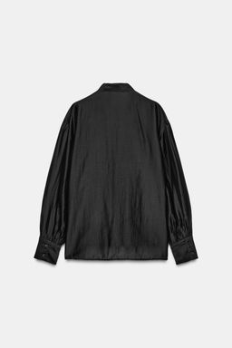 ZW COLLECTION FLOWING SHIRT WITH TIES - Zara фото 6