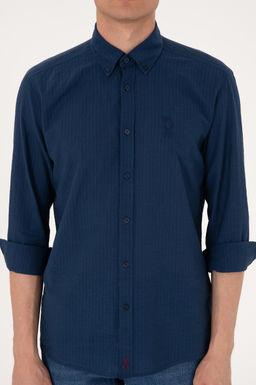 Erkek _ndigo Uzun Kollu G_mlek Sepette S_rpriz _ndirim - U.s. polo assn фото 6