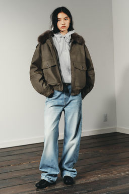 TRF WIDE LEG MID-WAIST JEANS