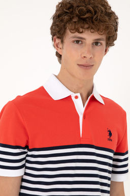 Erkek Regular Fit Polo Yaka K_rm_z_ Ti__rt Sepette S_rpriz _ndirim - U.s. polo assn фото 2