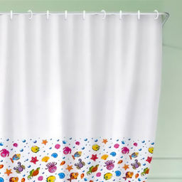 Штора для ванной комнаты из ПВД 180х180см Рыбки, 35мкм, 12 колец, в пакете (Россия) - Домашняя мода фото 3