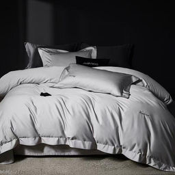 КПБ Mency Winni Mark Cross Бархатный сатин MENWMC001 1.5 спальный