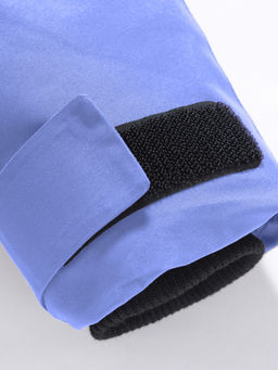 Парка зимняя женская с капюшоном василькового цвета 9538-1Vs - Valianly фото 10