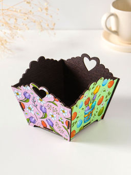 Конфетница квадратная или подставка под кулич Пасха. 10?13?13.5 см