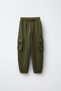 RUBBER LABEL SWEATSHIRT AND CARGO JOGGERS SET - Zara фото 4