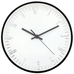 Часы настенные "Аспект" д28,5х4см, мягкий ход, циферблат белый, пластм. черный, в коробке (Китай)