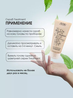 Очищающий скраб для кожи головы серии Treatment линии Studio Professional, 150 мл - Kapous professional фото 5