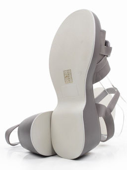 08-XL693-9 GRAY Босоножки женские (натуральная кожа)