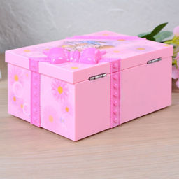 Шкатулка музыкальная 15,5х10х7,5 см розовая/ 9209 /уп 30/60/ - Галеонтрейд фото 10