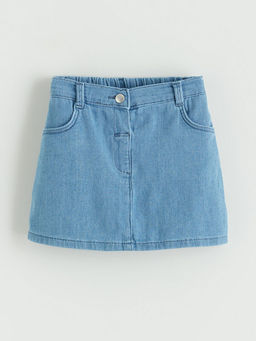 Beli Lastikli K?z ?ocuk Jean Etek