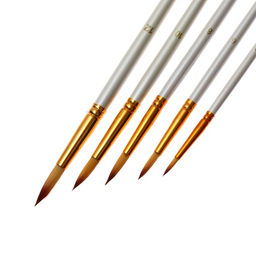 Набор кистей для рисования, синтетика, 5 штук: № 2, 6, 8, 10, 12, круглые, в блистере