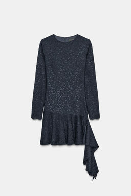 LACE RUFFLE MIDI DRESS - Zara фото 5