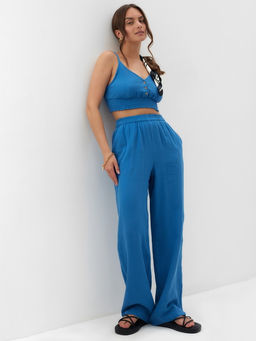 Брюки женские MIST Muslin, размер 40 (XS), синие