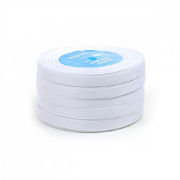 Лента репсовая 6мм цв. 029 белый Magic4Hobby набор 5шт*22,86м (1м) пенопласт