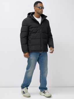 Куртка спортивная мужская зимняя большого размера черного цвета 617Ch - Wonderrman фото 4