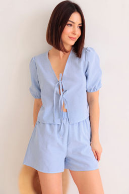 Martichelli Костюм в клетку голубой  фото 2