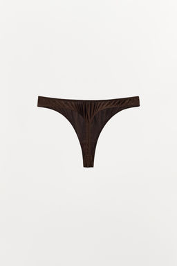 TEXTURED SILK THONG - Zara фото 7