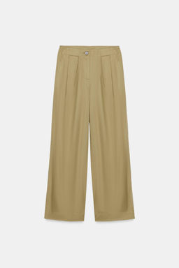 PANTAL?N BARREL PINZAS / Khaki - Zara фото 9