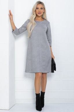 Платье Элегантная простота (серое) П12242-6 - Lt collection фото 5