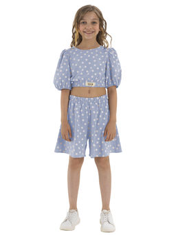 Комп.:блузка,шорты для девочки О56932 - Карамелли фото 4
