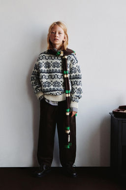 PRINTED WOOL JUMPER - Zara фото 5