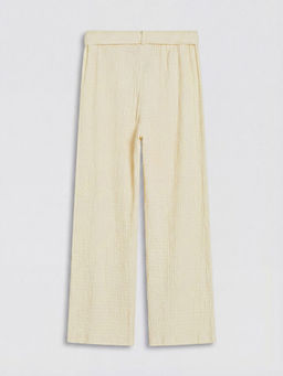 Geni? Pa?a K?z ?ocuk Dokulu Pantolon