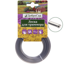 Цена за 5 шт. Леска для триммера 2,0мм*15м усиленная круг ДоброСад