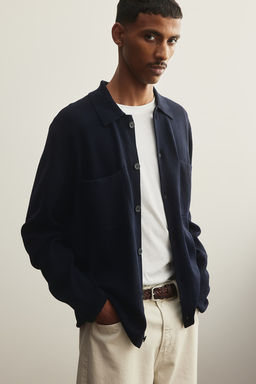 Cardigan de punto fino Regular Fit