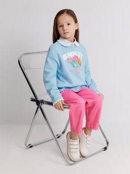 ACOOLA / Джемпер детский для девочек Hampshire_sw голубой  фото 5