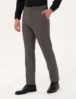 Kahverengi Slim Fit Kuma_ Pantolon