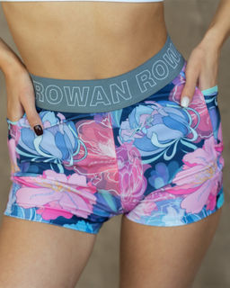 Шорты Mini brand принт пионы - Rowan фото 2