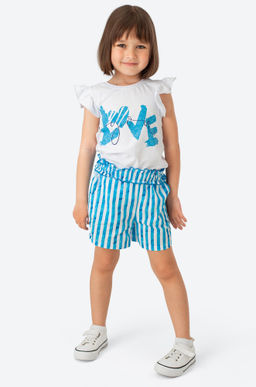 Летний хлопковый костюм с лайкрой для девочки Bonito  фото 16